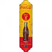 Nostalgic Art Thermometer metaal Coca Cola Yellow Bottles