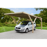 Weka carport-enkel 612 zonder dak 360x606cm