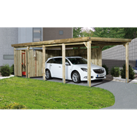 Weka carport 617 Gr.3 onbehandeld + dak 294X784cm