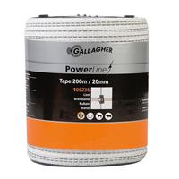 gallagher PowerLine lint 20mm wit 200m