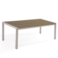 Beliani Tuintafel aluminium bruin VERNIO