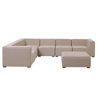 Beliani Loungset stof beige AREZZO