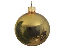 Decoris Kerstballen glas glans 15 cm licht goud