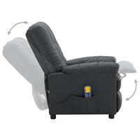 vidaXL Massagestoel stof lichtgrijs