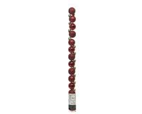 Decoris Kerstballen plastic mix 3ass dia 3 cm kerstrood