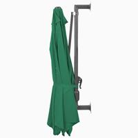 Wandparasol met metalen paal 300 cm groen