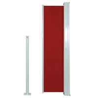 Windscherm uittrekbaar 120x300 cm rood