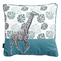 Madison kussens Sierkussen 50x50cm   Giraffe Sea blue