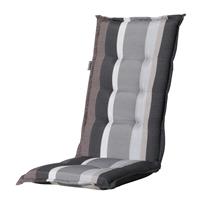 Madison kussens Tuinkussen hoge rug   Stripe grey