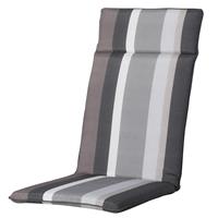 Madison kussens Tuinkussen hoge rug universal   Stripe grey