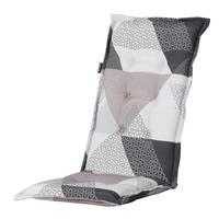 Madison kussens Tuinkussen hoge rug   Triangle grey