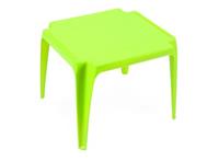 Sunnydays Kindertafel - groen - kunststof - buiten/binnen - L56 x B51 x H44 cm - Bijzettafels -