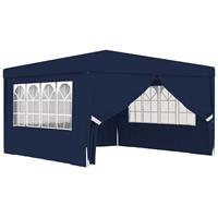 vidaXL Partytent met zijwanden professioneel 90 g/m² 4x4 m blauw