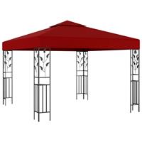 vidaxl Pavillon 3x3 m Weinrot Rot