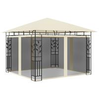 vidaxl Pavillon mit Moskitonetz 3x3x2,73 m  Creme