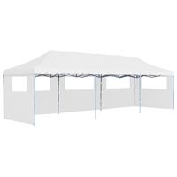 vidaXL Partytent pop-up met 5 zijwanden 3x9 m wit