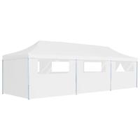 vidaXL Partytent pop-up met 8 zijwanden 3x9 m wit