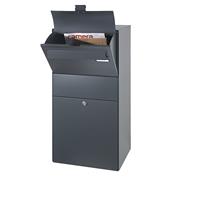 Zustellbox mit Briefeinwurfklappe anthrazitgrau RAL 7016