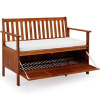 Casaria Tuinbank 2in1 Houten 120x62x82cm met opbergbox