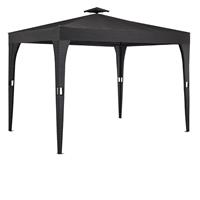 Deuba Polyrattan Pavillon Antrazit 3x3m