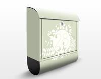 Klebefieber Briefkasten No.JS309 WunschText Florales Etikett