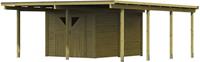 Karibu Doppelcarport Eco 2 mit Abestellraum mittel 2,68 x 5,76 m   73093