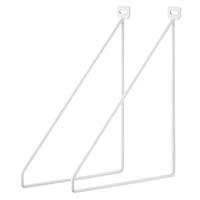 Dünnes metall quadrat 2 stück WEIß 24 x 26,5 cm - 1204504