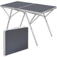 AMANKA Aluminium Campingtisch 120x60x70cm Klapptisch Alu-Falttisch anthrazit