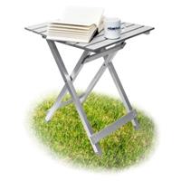 Relaxdays Klapptisch Aluminium 49,5 cm klein anthrazit