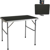 AMANKA Campingtisch aus Aluminium 60x80x70cm - Klapptisch Koffertisch anthrazit