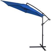 Kingsleeve Zweefparasol Blauw Aluminium Ø330cm