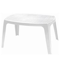 Siena Garden home24  Beistelltisch Kai Polyethylen 76x43x49 cm (BxHxT) Weiß Modern