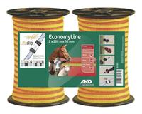 2x200m Economy Line Breitband 10mm, gelb/orange - 