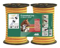 kerbl 2x200m Economy Line Breitband 10mm, gelb/orange - 