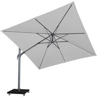 Malibu T2 zweefparasol 300x300 cm lichtgrijs