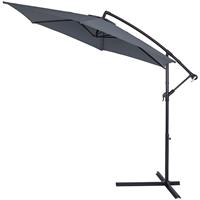 Kingsleeve Parasol inklapbare  aluminium antraciet inclusief slingerØ 330 cm