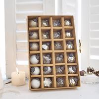 LOBERON Kerstversiering set van 24 Sanary