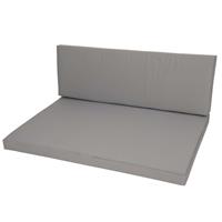 GoDe Palletkussen zit en rug (120x80cm)   Foy grey