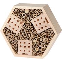 Eigen merk Insectenhotel hexagon naturel