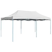 vidaXL Partytent inklapbaar 3x6 m staal wit