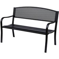 Outsunny Parkbank schwarz