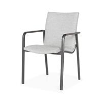 SUNS Anzio dining chair matt royal grey/soft grey mixed weave
