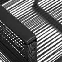 vidaXL 5-tlg. Garten-Essgruppe PVC Rattan  Schwarz