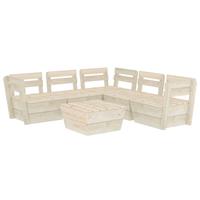 6-tlg. Garten-Paletten-Lounge-Set Imprägniertes Fichtenholz - VIDAXL
