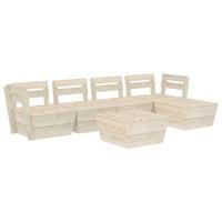 6-tlg. Garten-Paletten-Lounge-Set Imprägniertes Fichtenholz - VIDAXL