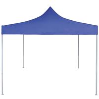 vidaXL Partytent professioneel inklapbaar 2x2 m staal blauw