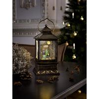Konstsmide 2809-000 LED-lantaarn Sneeuwlandschap LED Messing Besneeuwd, Watergevuld, Schakelaar