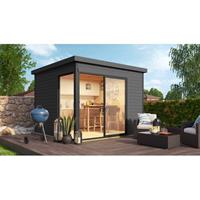 Weka tuinhuis 412 GR1 grijs 300x300cm