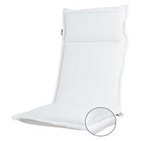 Rhino cushions Tuinkussen hoge rug Turin   Ribera white (waterafstotend en afritsbaar)