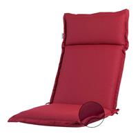 Rhino cushions Tuinkussen hoge rug Turin   Ribera red (waterafstotend en afritsbaar)